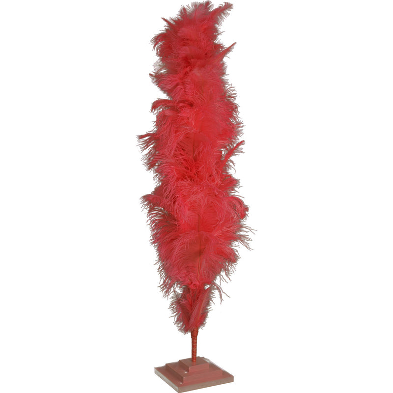 Red Ostrich Feather Tree