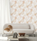 Voguish Pink Abstract Pattern Wallpaper Smart