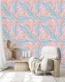 Hand Drawn Leaves Wallpaper