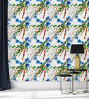 Elegant Blue Little Flowers Wallpaper Vogue