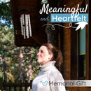 Memorial Serenity Wind Chimes, Thoughtful Gift For Special Occasions or Reflections Amazing Grace Scripture 40”