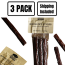 All Natural Bison Pet Sticks | Pack of 3 | 2.4 oz | Shipping Included | Nebraska Bison