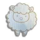 Unfinished Wood Etched Farm Sheep Shape | Paint By Line Crafts | up to 30" DIY