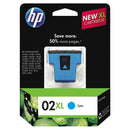 New, Pre-Owned - HP 02XL (C8730WN) Cyan Ink Cartridge