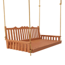 Keystone Amish Co. 6 Foot York Porch Swing Bed, Cedar Stain
