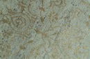 Traditional Design Ivory, Silver and Brown 7x9 Hand Knotted wool rug