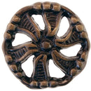 Elegant Decorative Victorian Knob in Brass and Antique Brass for Timeless Furniture Charm