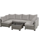 Ainfox  7PCS Patio Sofa Set For Indoor And Outdoor