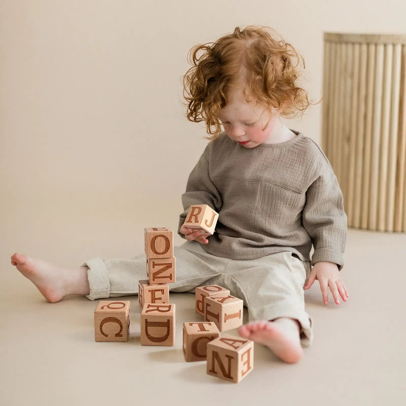 Tiny Land® Wooden Alphabet Blocks