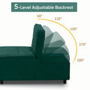 Anifox 2PCS Recline Sofa Bed Sleeper Chair for Living Room, Small Apartments and Office