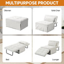 Ainfox 72inch Cloud Puff Convertible Sofa Bed White,4-in-1 Folding Sofa