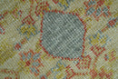 Beige and Rust Traditional Turkish Medallion Hand Knotted 8x10 Wool Area Rug