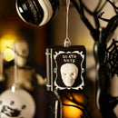 Halloween Christmas Tree Ornaments Set, 70-Piece Black & White Gothic Ornaments