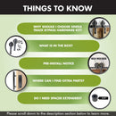 Single Track Bypass Sliding Barn Door Hardware Kit - Spoke Wheel Design Roller