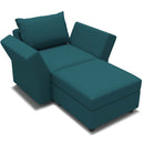 Ainfox 2 Seats Recline sofa Convertible Sofa Couch with Storage