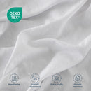Stone Washed Duvet Cover Set - White