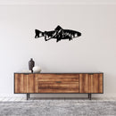Trout Fish Design Alternative - Metal Wall Art