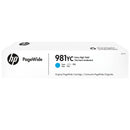 New, Pre-Owned - HP 981YC Extra High Yield Cyan PageWide Ink Cartridge, L0R17YC