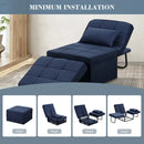 Ainfox 74inch Convertible Sofa Bed Navy Blue ,4-in-1 Folding Sofa