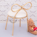 KOMBOS Kids Chair Gold Frame with White Cushion