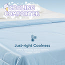 KASENTEX Cooling Blanket for Hot Sleepers - Ultra Soft Silky All Season Comforter, Hypoallergenic & Breathable Bedding - Ideal Gift