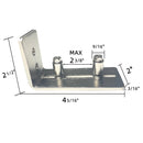 Barn Door Floor Guide - Stainless Steel