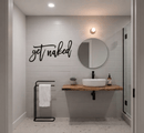 Get Naked Metal Wall Art – Funny Bathroom Wall Decor