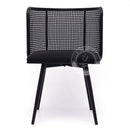 IMLIL Black Rattan Swivel Dining Chair