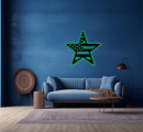 American Flag Star - Metal Wall Art