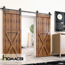 Non-Bypass Sliding Barn Door Hardware Kit - Classic Design Roller