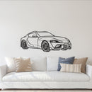Supra MK5 Perspective Metal Car Wall Art - NC1137