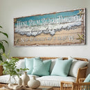Personalized Beach House Coastal Sign II