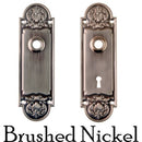 Doorknob Trim Plate, Rounded Ornate Design