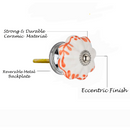 Mascot Hardware Floral 1-2/3 in. Orange Melon Drawer Cabinet Knob