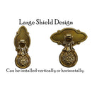 Medallion Style Pendant Pull w/ Back Plate Options