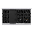 ZLINE 48"Classic Gas Range, Convection Gas Oven, Stainless Steel, White Matte Door CGR-WM-48