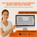 Storage Cubes – Thick Boards, Modern, Customizable Cube Organizer BOON Cube Storage Shelf Rectangular 1x3