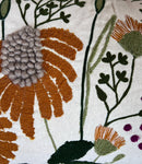 16" x 24" Oversized Floral Embroidered Throw Pillow Cover Sham