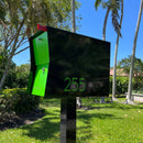 Retrobox Locking Package Dropbox in TEXTURED MATT JET BLACK - Modern Mailbox