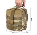 Ham Radio Go Bag with Tear-Away Velcro Back - Molle Compatible, Multi-Pocket Design for Radios, Cables, and Gear