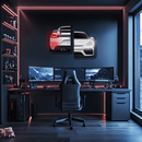Car led wall decor, Car led sign, Neon painting art For Man - UvCar33