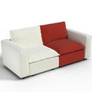 Ainfox 82inch Loveseat Sofa Luxury Sofa Rainbow Sofa For Home,Appartment,Vila