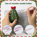 Donut, Bell, Tree and Reindeer Needle Felting Kit by Wizardi F07N8-Z-11
