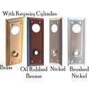 Door Trim Plate with Detailed Edge