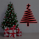 Abstract Christmas Tree - Metal Wall Art
