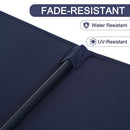 Ainfox 13ft Patio Umbrella Outdoor Two Layers Market Extra Large Table Umbrella
