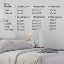Kasentex Spring Duvet Cover Bedding Set with Duvet Cover, Pillowcase, Fitted Sheet, Hypoallergenic and Breathable, Room Decor, Graduation Gifts