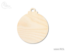 Unfinished Wood Ornament Craft Blanks | Bulk 1000 Piece Pack | Ornaments | 1/8" Thick Wood Cutouts | 4" or 5" DIY Craft Blanks | Wholesale Craft Supply