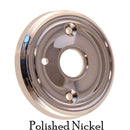 Doorknob Rosette with Beveled Detailing
