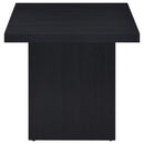Devar 2-piece Square Cocktail Coffee End Table Set Black